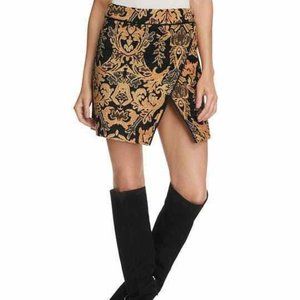 Free People Damask Mini Skirt
